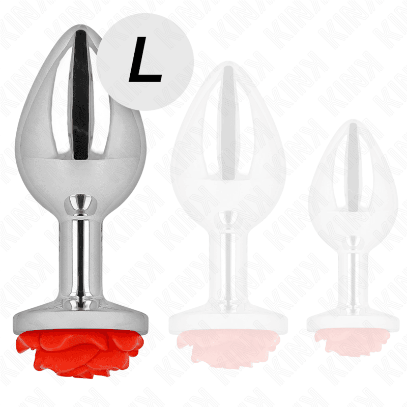 KINK - PLUG ANAL ROSE RED SIZE L 4