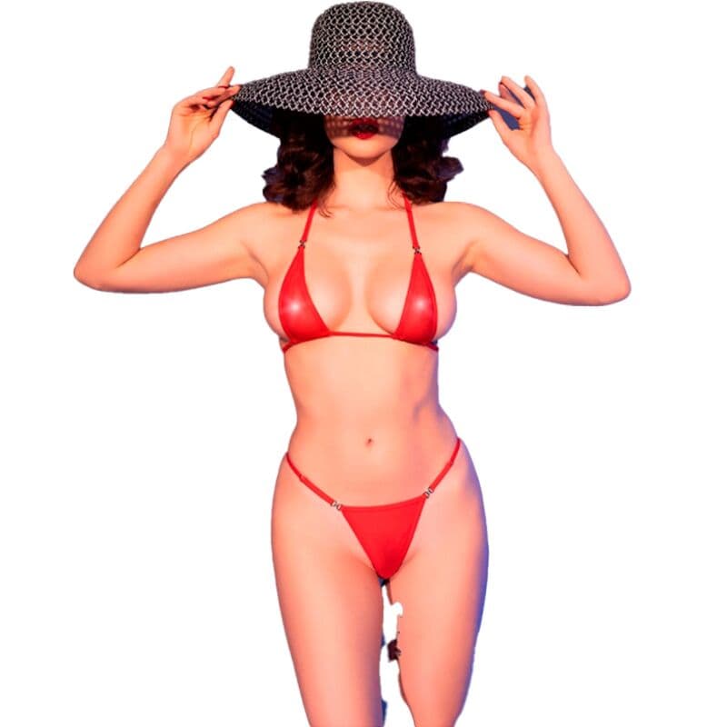 CHILIROSE - CR 4840 MICRO BIKINI RED S/M 2