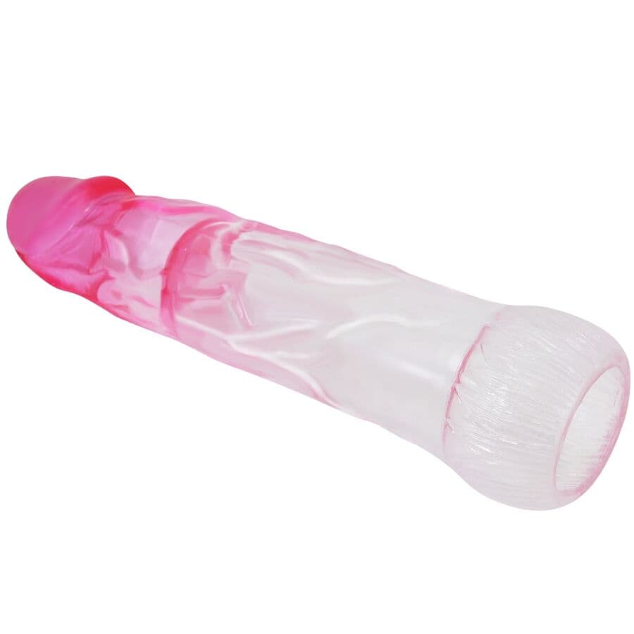 PRETTY LOVE - NERON REALISTIC 6 CM ENLARGEMENT SHEATH FOR  PENIS PINK 3