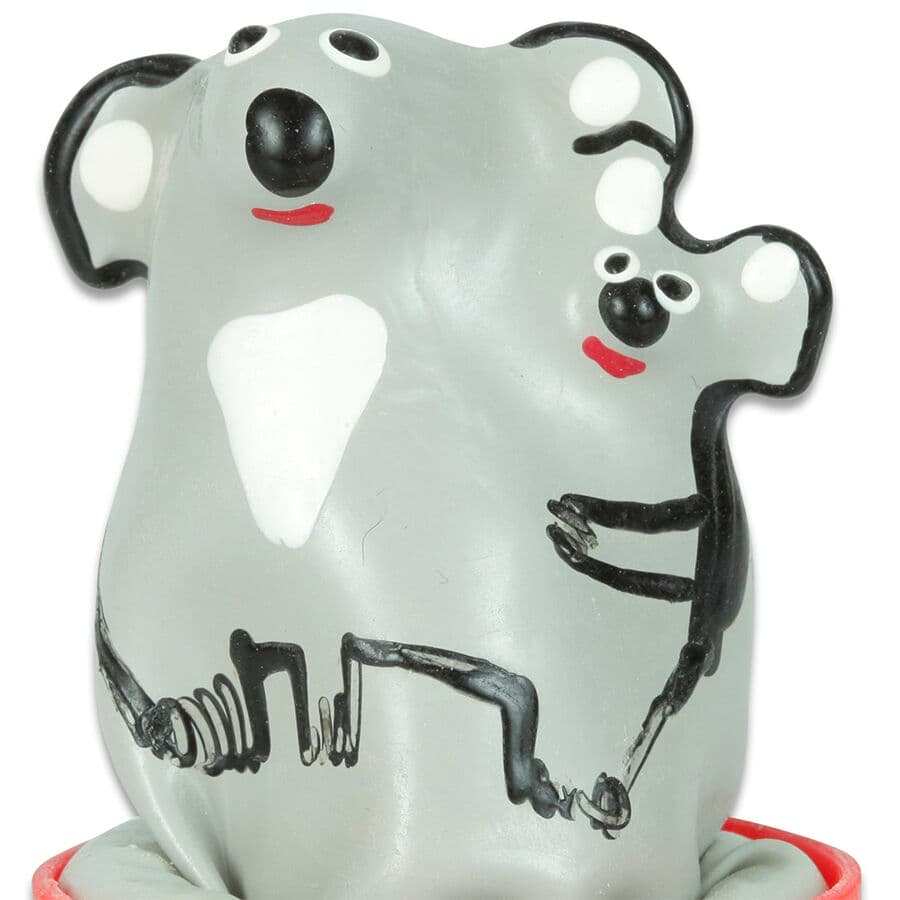 CONDOMERIE - HANDPAINTED NOVELTY CONDOMS KOALA + YOUNG 5