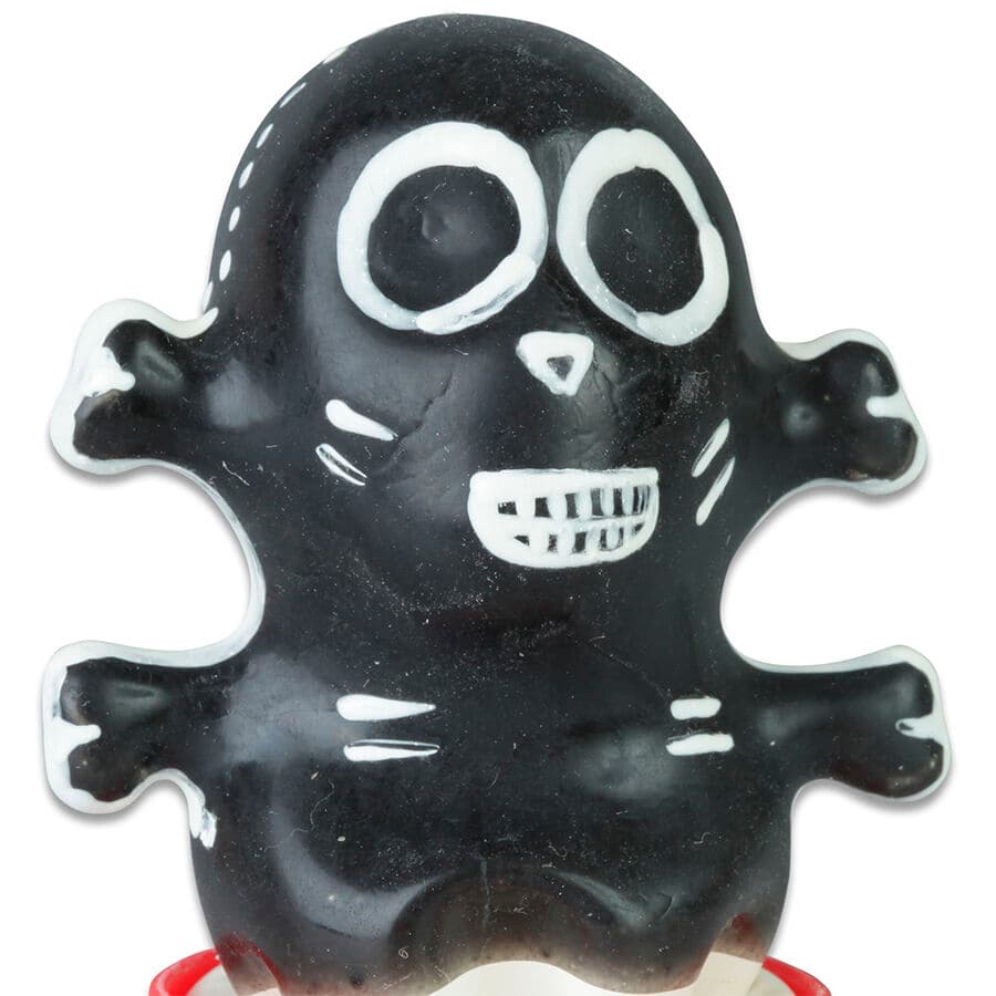 CONDOMERIE - HANDPAINTED NOVELTY CONDOMS SKULL BLACK MODEL 1