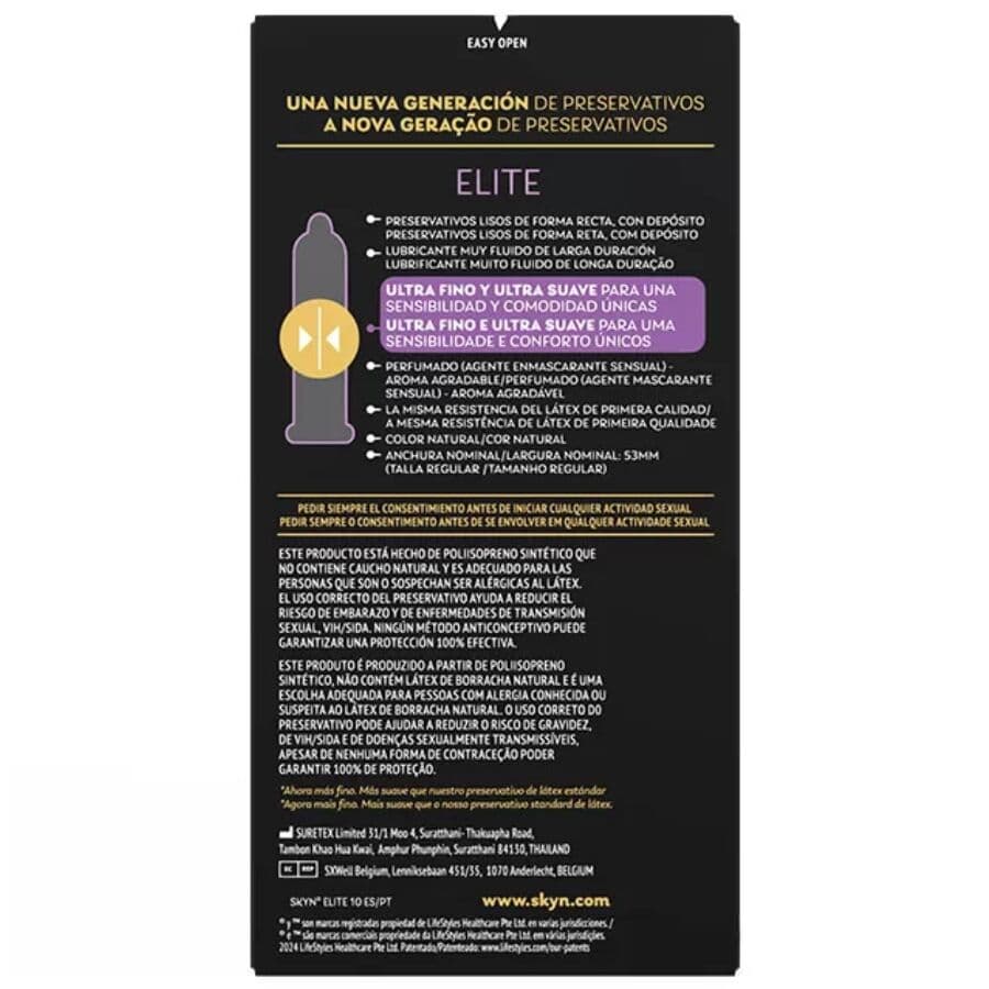 SKYN - ELITE ULTRA-THIN CONDOMS 10 UNITS 2