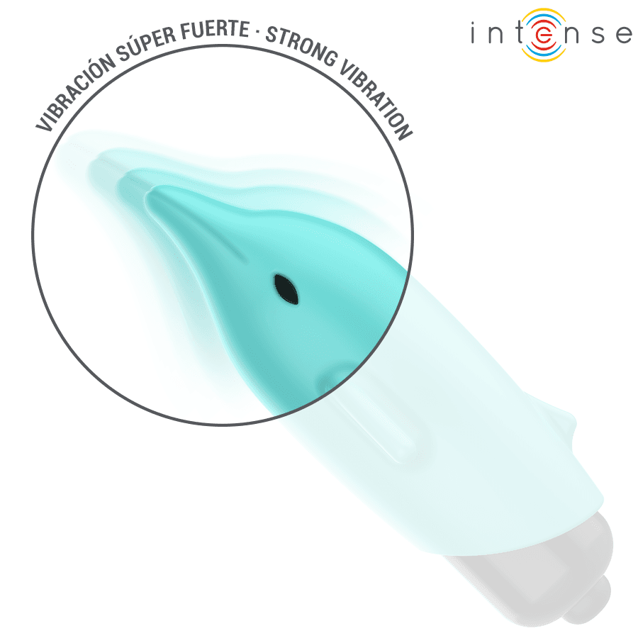 INTENSE - ECHO VIBRATING BULLET DOLPHIN BLUE 8 X 4.7 CM 5