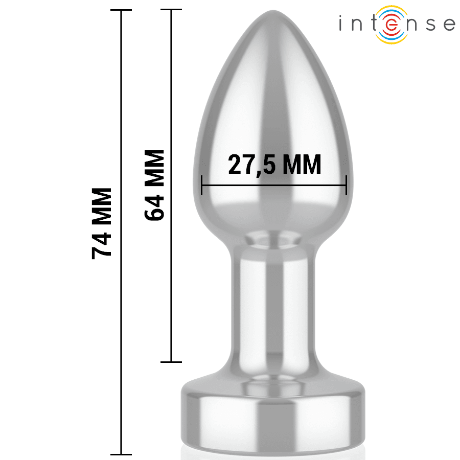 INTENSE - ANAL PLUG 10 VIBRATIONS METAL WITH REMOTE CONTROL S 5