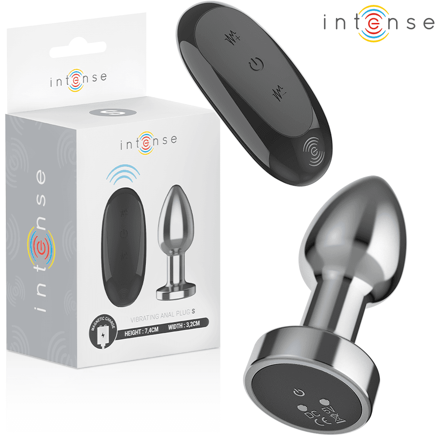 INTENSE - ANAL PLUG 10 VIBRATIONS METAL WITH REMOTE CONTROL S