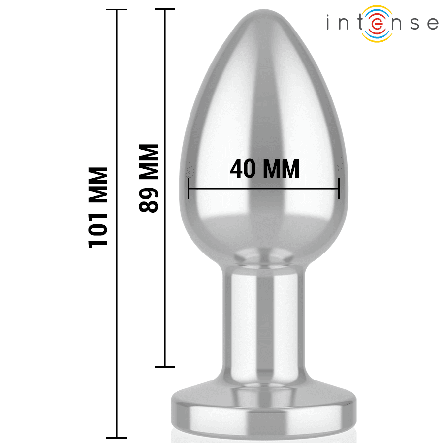 INTENSE - ANAL PLUG 10 VIBRATIONS METAL WITH REMOTE CONTROL L 5