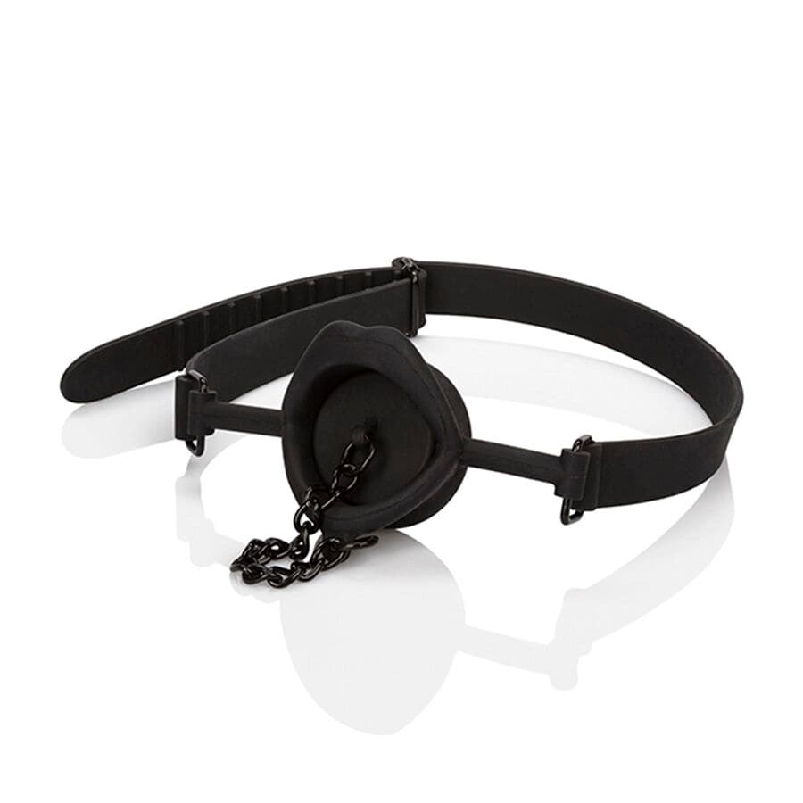 CALEXOTICS - SCANDAL GAG WITH BLACK SILICONE PLUG 2