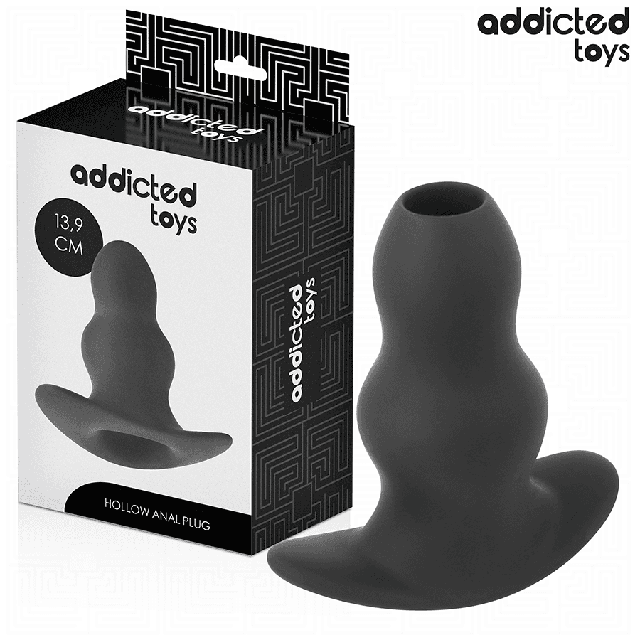 ADDICTED TOYS - HOLLOW ANAL PLUG SILICONE SIZE XL 13.9 CM