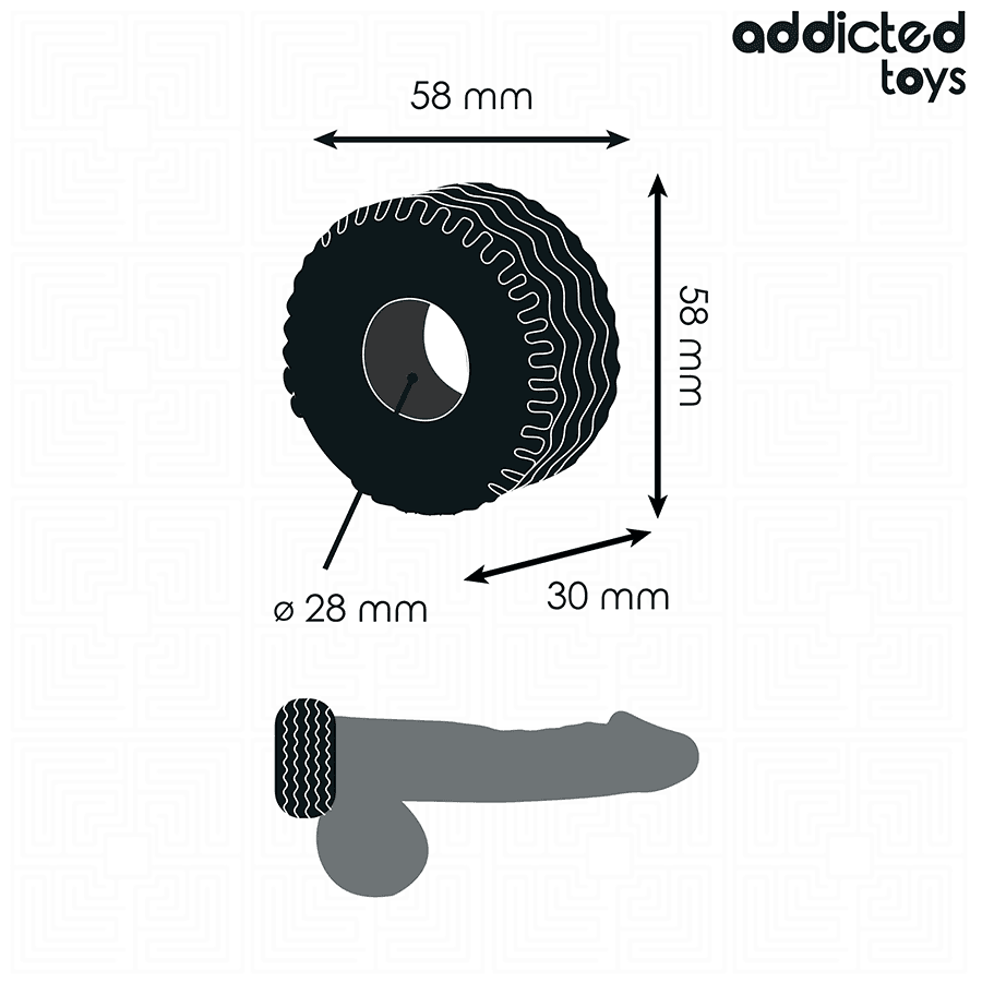 ADDICTED TOYS - EXTRA THICK COCK RING 5