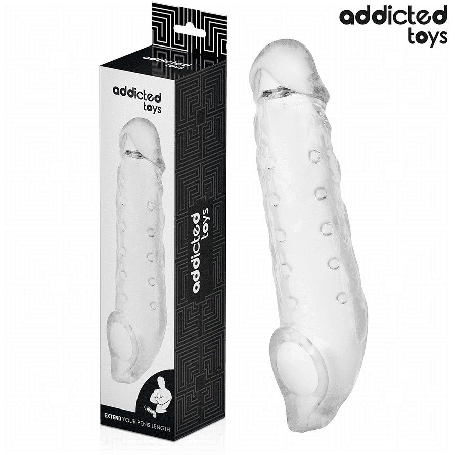 ADDICTED TOYS - TRANSPARENT PENIS EXTENSON SIZE S 23 CM 2