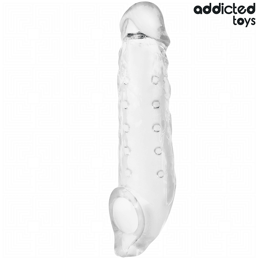 ADDICTED TOYS - TRANSPARENT PENIS EXTENSON SIZE S 23 CM