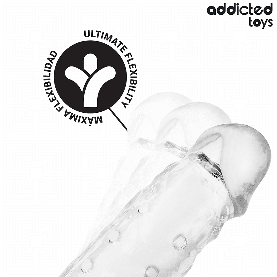 ADDICTED TOYS - TRANSPARENT PENIS EXTENSON SIZE S 23 CM 5