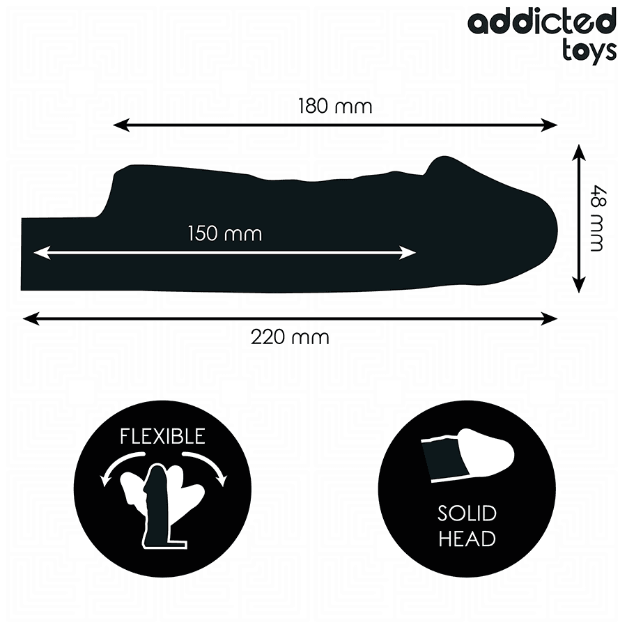 ADDICTED TOYS - TRANSPARENT PENIS EXTENSON 27 CM 4