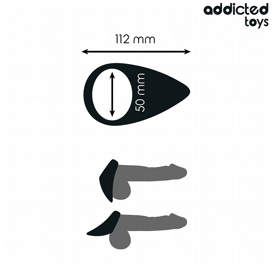 ADDICTED TOYS - TEAR SHAPED PENIS RING 5