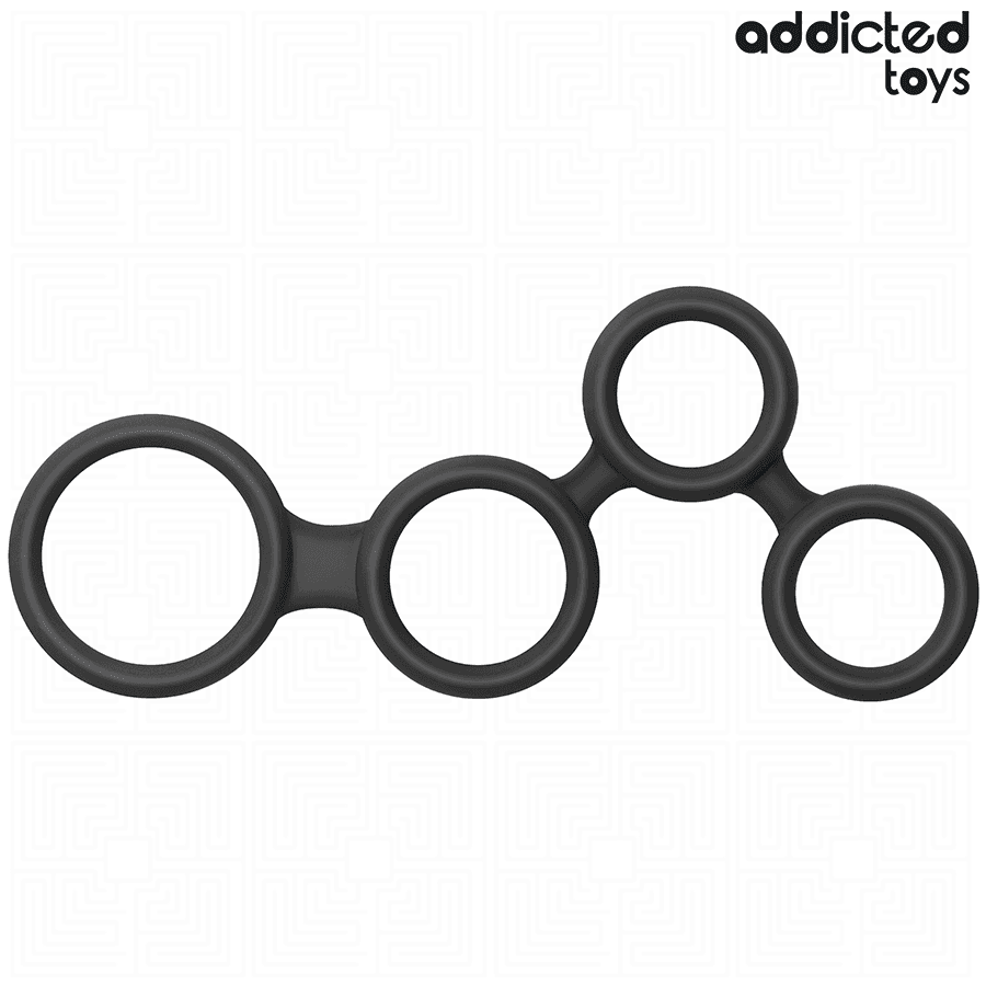 ADDICTED TOYS - PENIS RING WITH DIVIDERS FOR TESTICLES