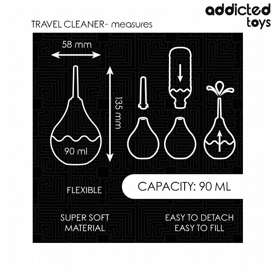 ADDICTED TOYS - TRAVEL ANAL CLEANER SIZE S 90 ML 5