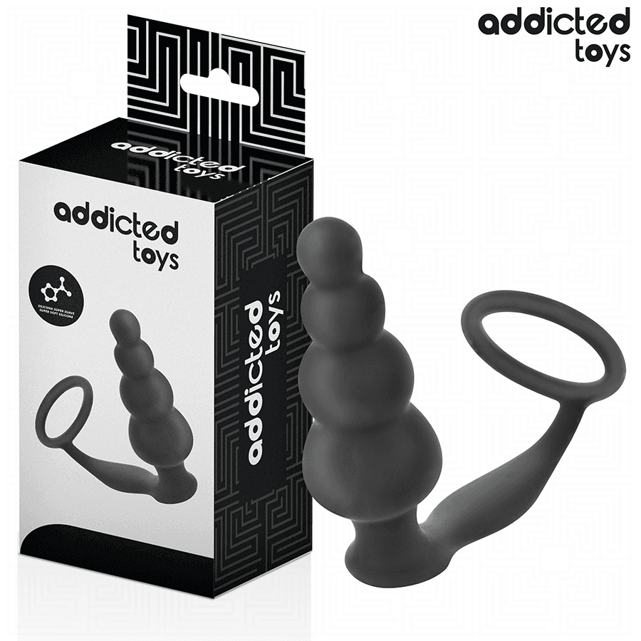 ADDICTED TOYS - ANAL PLUG WITH RING SILICONE MODEL 5 2