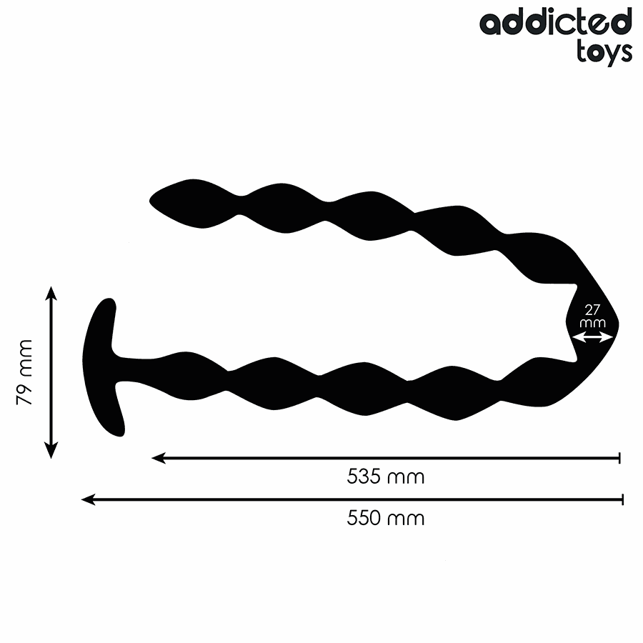 ADDICTED TOYS - EXTRA LONG SILICONE ANAL PLUG 4