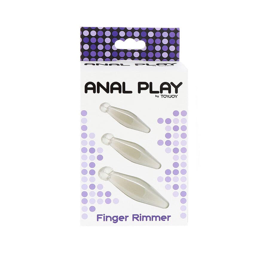 TOYJOY - ANAL PLAY 3-PIECE TRANSPARENT FINGER RIMMER 4