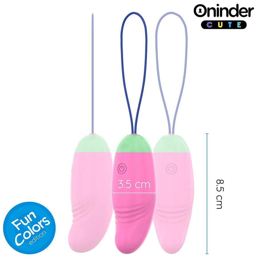ONINDER CUTE - LOVE PLEASURE 360° VIBRATING-ROTATING SILICONE EGG - FREE GLOBAL APP 4