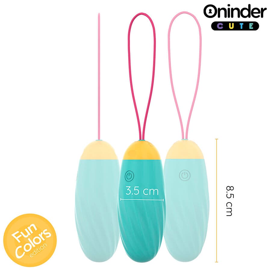 ONINDER CUTE - LOVE PLEASURE VIBRATING EGG - ROTATING SILICONE GEMS - FREE GLOBAL APP 4