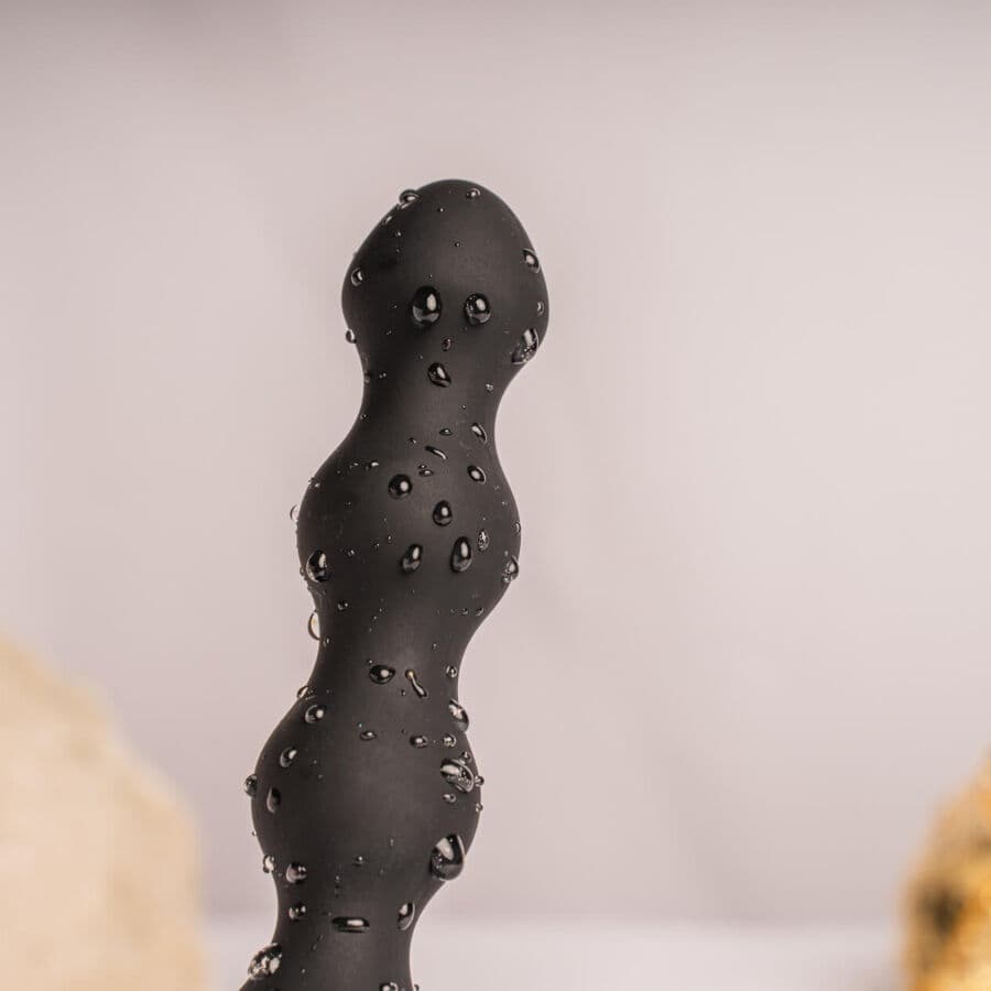 ROCKS- OFF - PETITE SENSATIONS PEARLS ANAL PLUG VIBRATOR BLACK 3