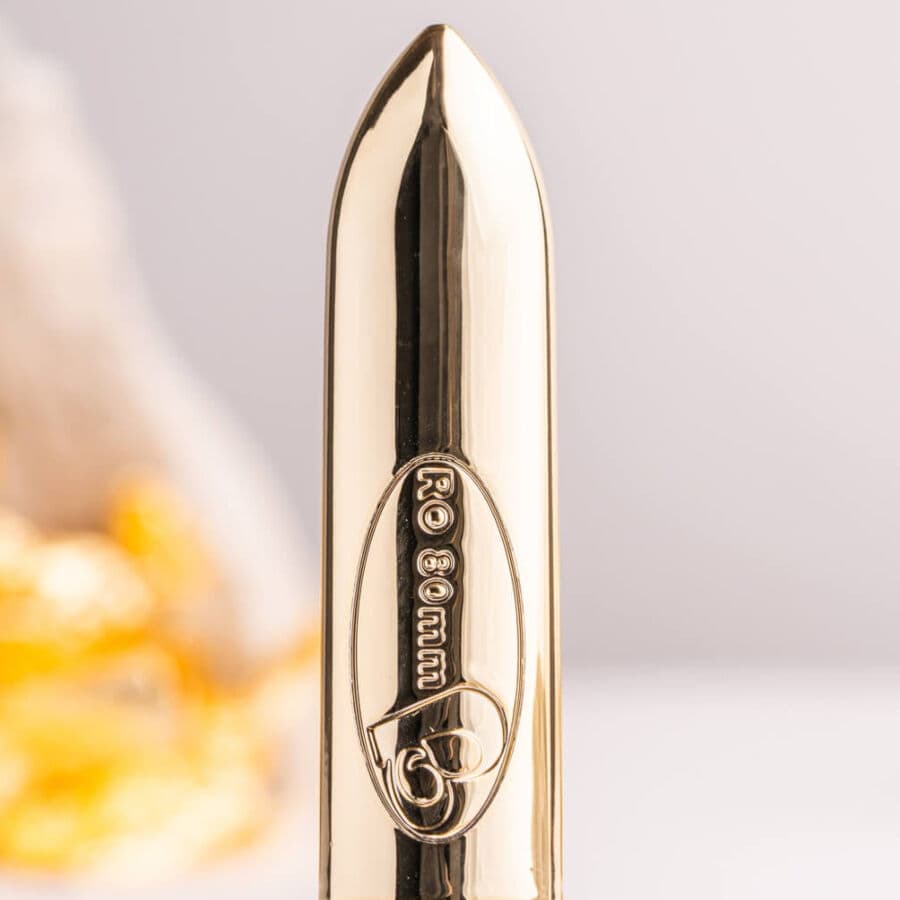 ROCKS- OFF - RO-80 CHAMPAGNE GOLDEN VIBRATING BULLET 2
