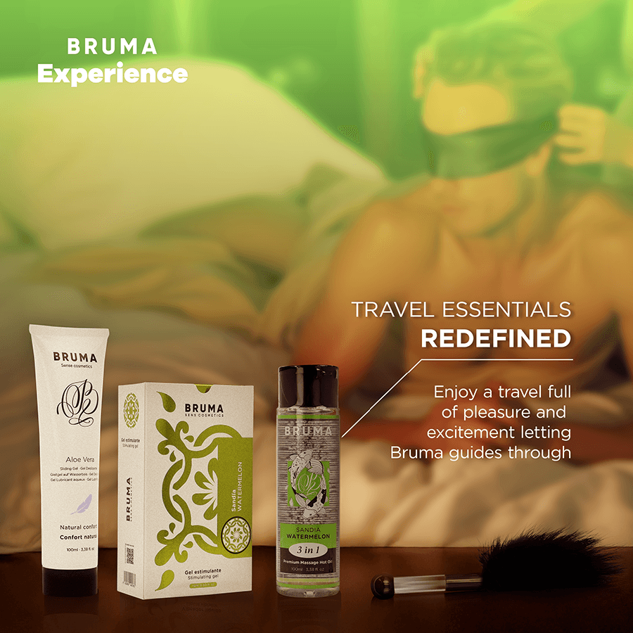 BRUMA XPERIENCE - SWEET WATERMELON TEMPTATION KIT WITH ORGASM ENHANCER 3