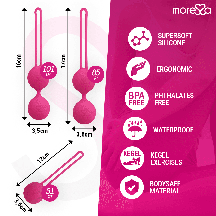 MORESSA - OSIAN SET PREMIUM SILICONE PINK (Osian One - 51 g | Osian Two - 101 g | Osian Three 85 g) 4