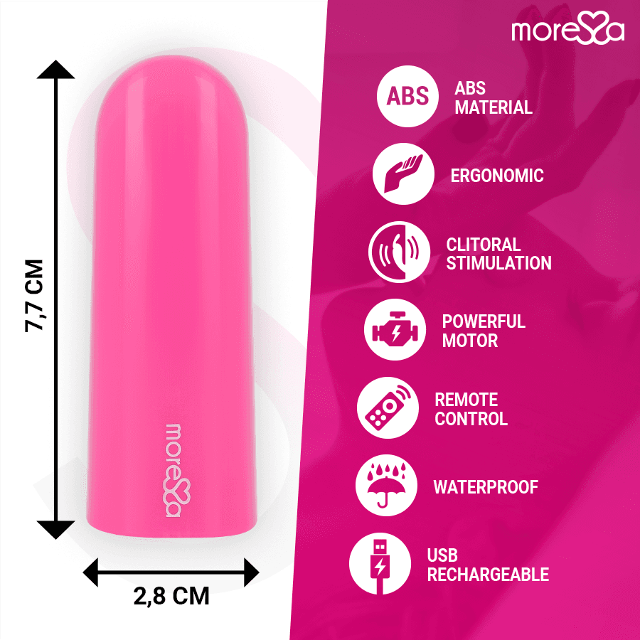 MORESSA - NIX VIBRATOR REMOTE CONTROL PINK 4