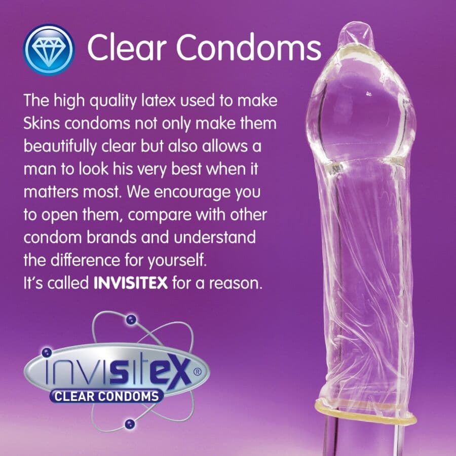 SKINS - EXTRA LARGE PREMIUM CONDOMS PACK 8 4