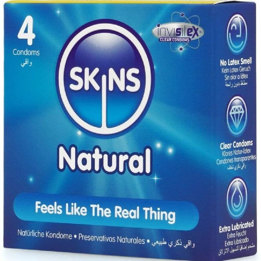 SKINS - NATURAL PREMIUM CONDOMS PACK 4 2