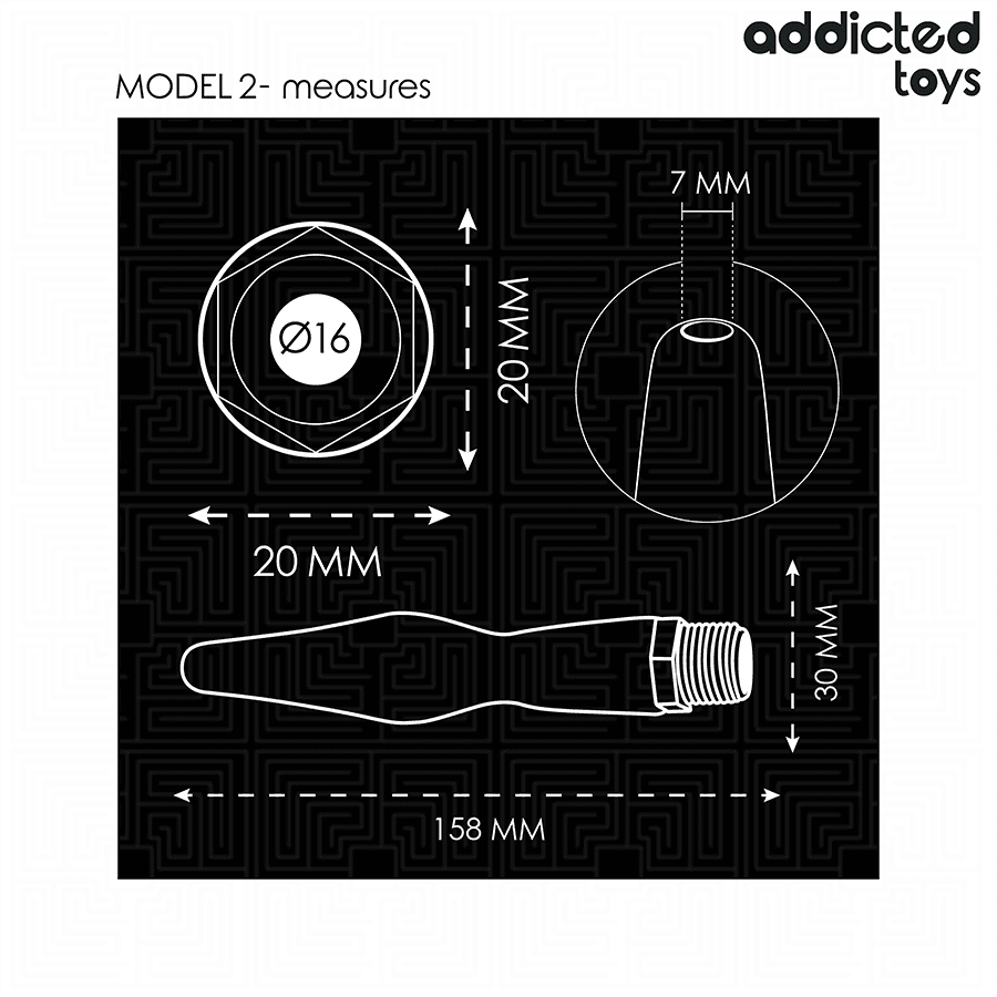 ADDICTED TOYS - ANAL CLEANER WITH UNIVERSAL ADAPTER MODEL 2 5