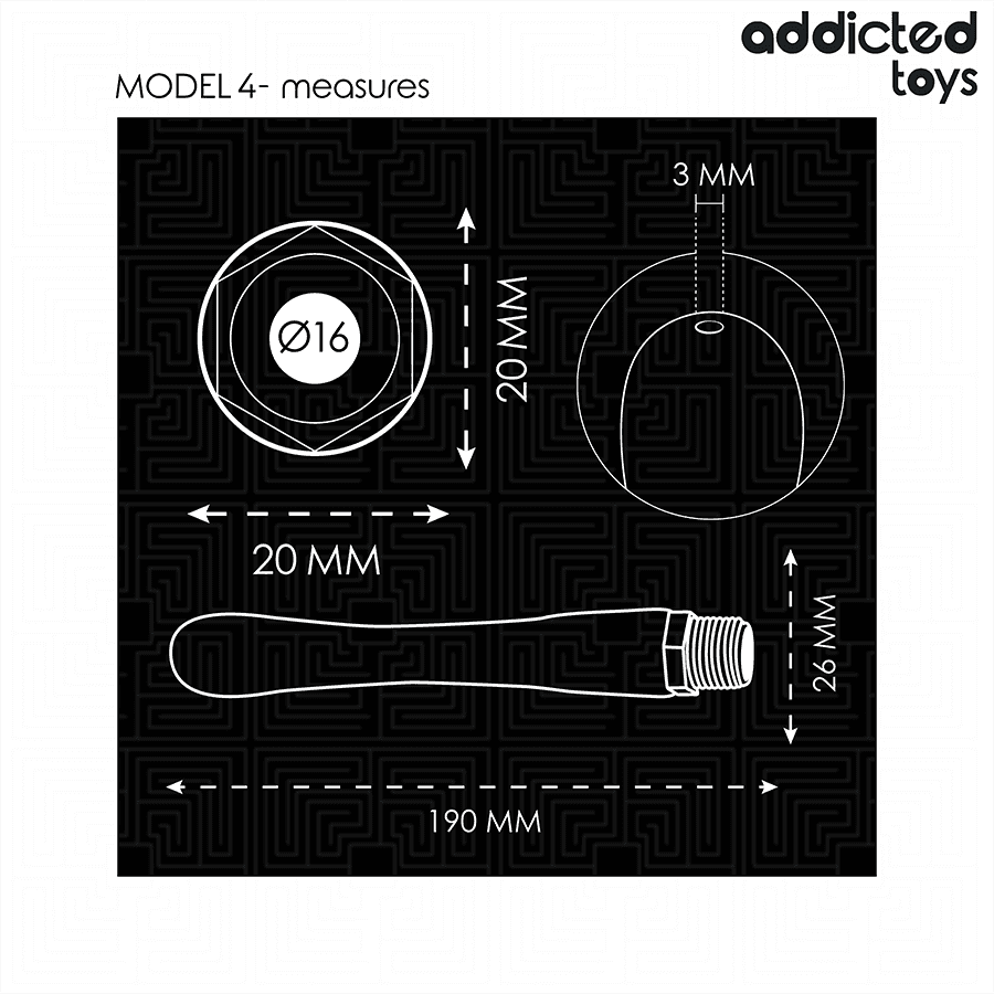 ADDICTED TOYS - ANAL CLEANER WITH UNIVERSAL ADAPTER MODEL 4 5