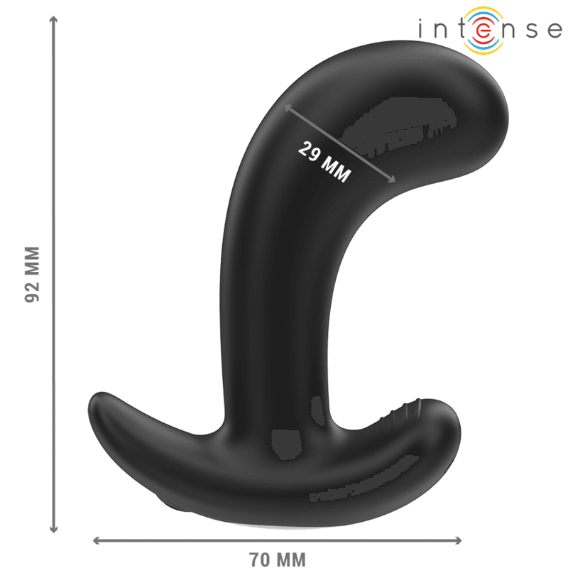 INTENSE - CHANDLER ANAL PLUG 10 VIBRATIONS BLACK REMOTE CONTROL 3