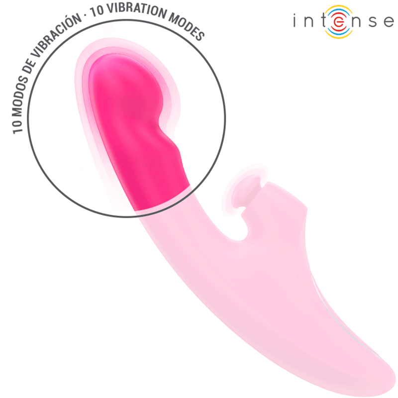 INTENSE - EMI VIBRATOR 13.5 CM MULTIFUNCTION 3 IN 1 10 VIBRATIONS PINK 5