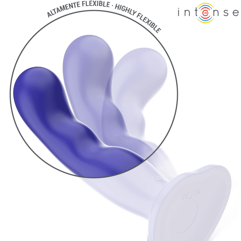 INTENSE - SHORTY VIBRATOR WITH SUCTION CUP BLUE REMOTE CONTROL 5