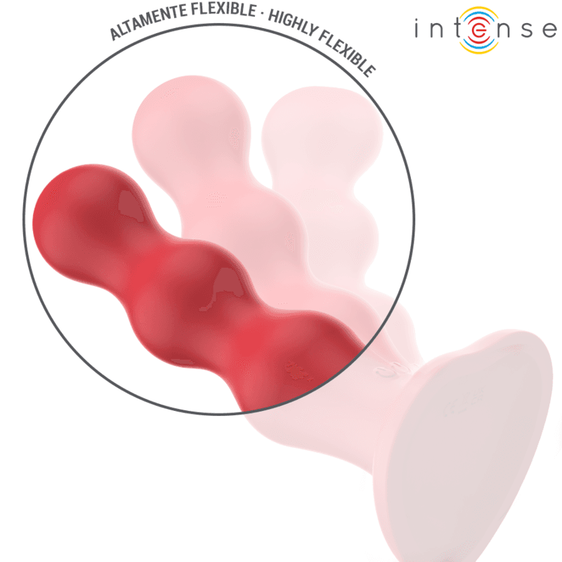 INTENSE - CODY VIBRATOR WITH SUCTION CUP RED REMOTE CONTROL 5