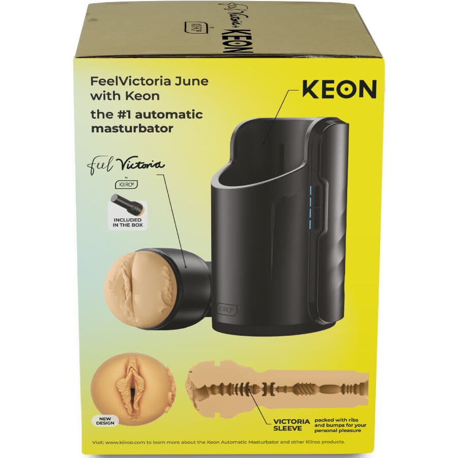 KIIROO - KEON WIFI COMBO VICTORIA JUNE AUTOMATIC MASTURBATOR + FEEL STROKER 4