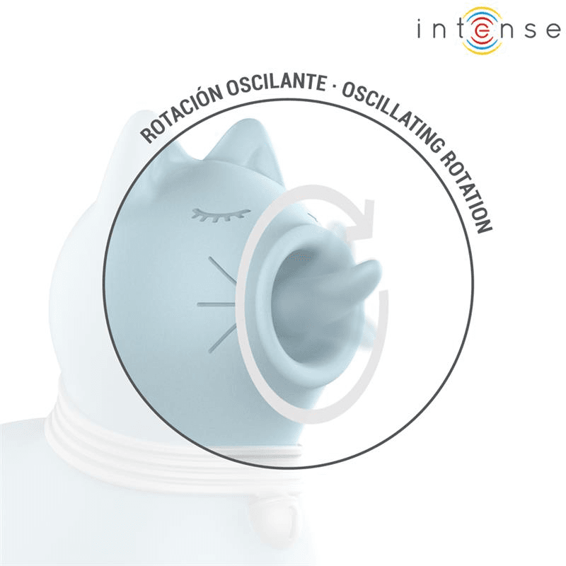 INTENSE - DUCHESS STIMULATOR WITH ROTATING TONGUE 360º BLUE 5