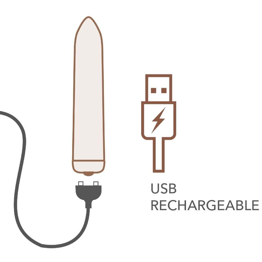 ROCKS-OFF - RECHARGEABLE VIBRATING BULLET GOLDEN ROSE 5