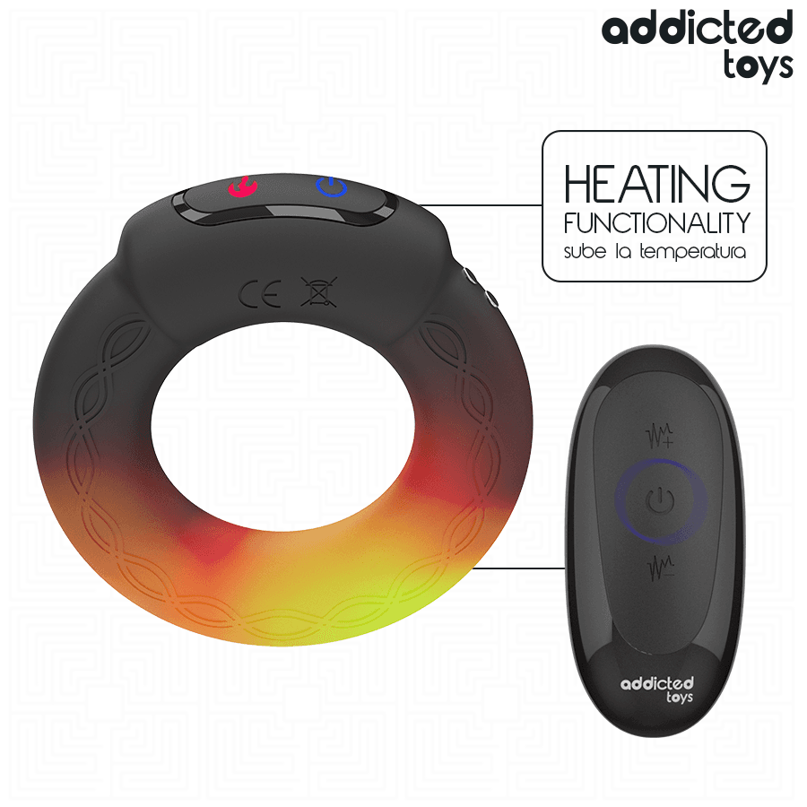 ADDICTED TOYS - HEATING EFFECT VIBRATING COCK RING REMOTE CONTROL 2