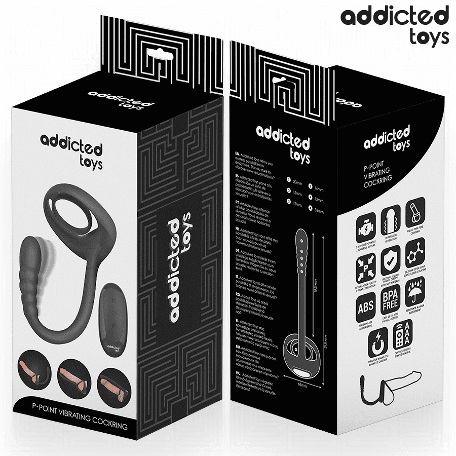 ADDICTED TOYS - P-SPOT VIBRATING COCK RING REMOTE CONTROL 3