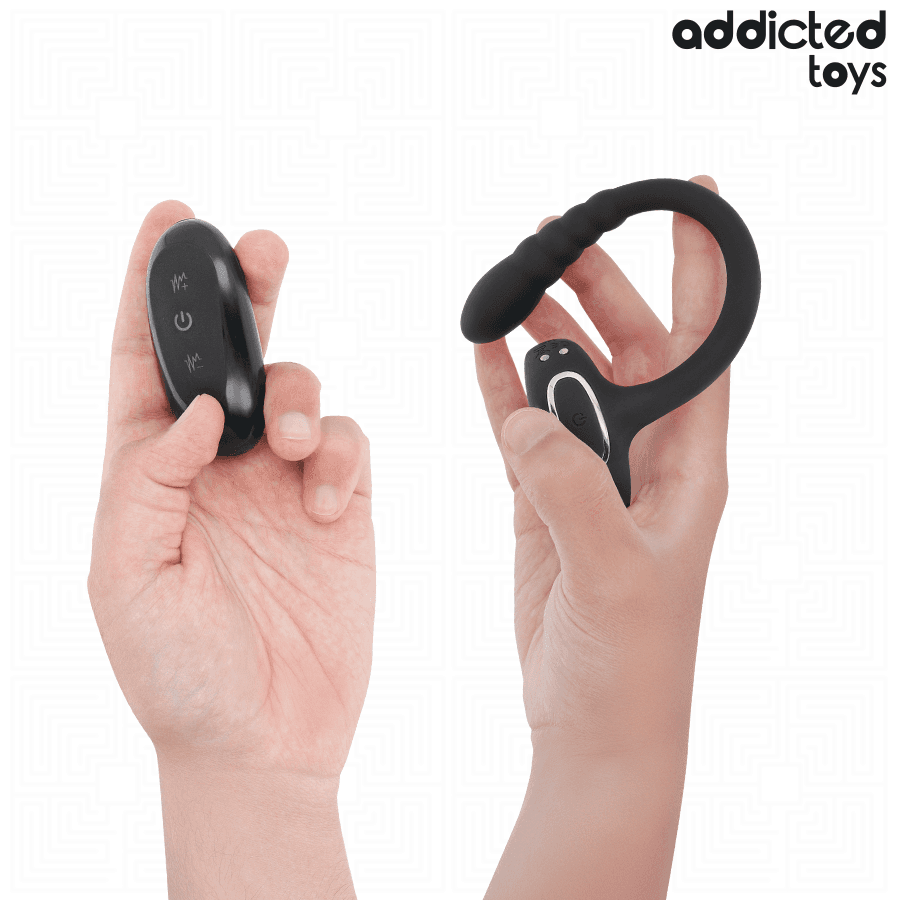 ADDICTED TOYS - P-SPOT VIBRATING COCK RING REMOTE CONTROL 4