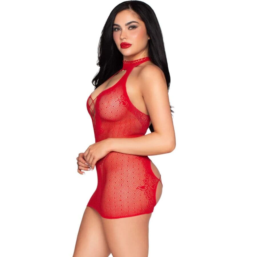 LEG AVENUE - MINI VESTIDO HALTER 4