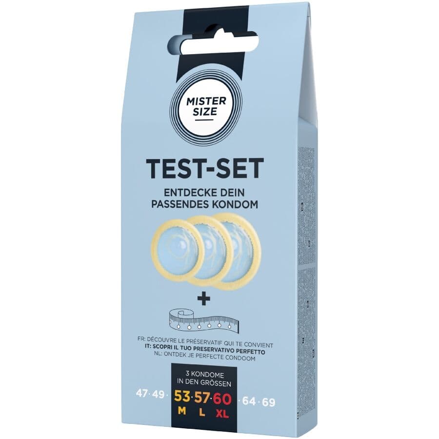 MISTER SIZE - TEST SET 3 DIFFERENT SIZED CONDOMS + MEASURING TAPE 4