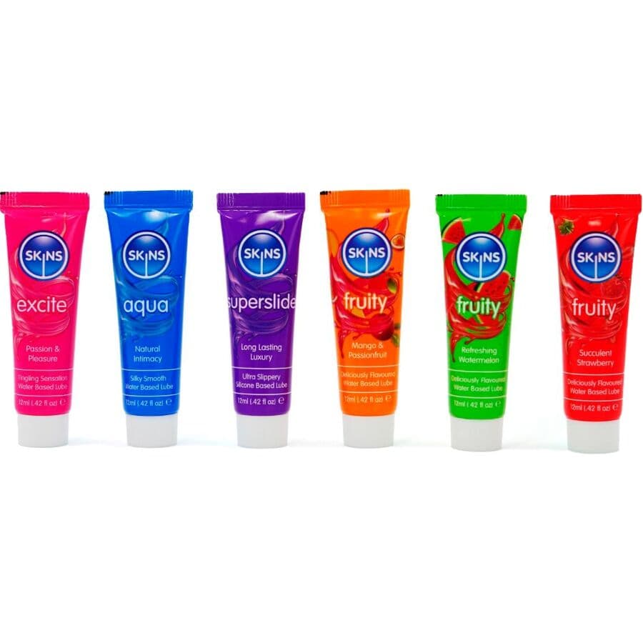 SKINS - VITAL & FRUITY LUBES KIT LUBRICANTS 6 x 12 ML 2