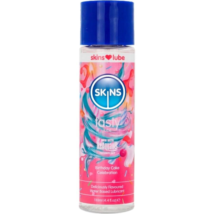 SKINS - TASTY WATER-BASED LUBRICANT BIRTHDAY CAKE 130 ML