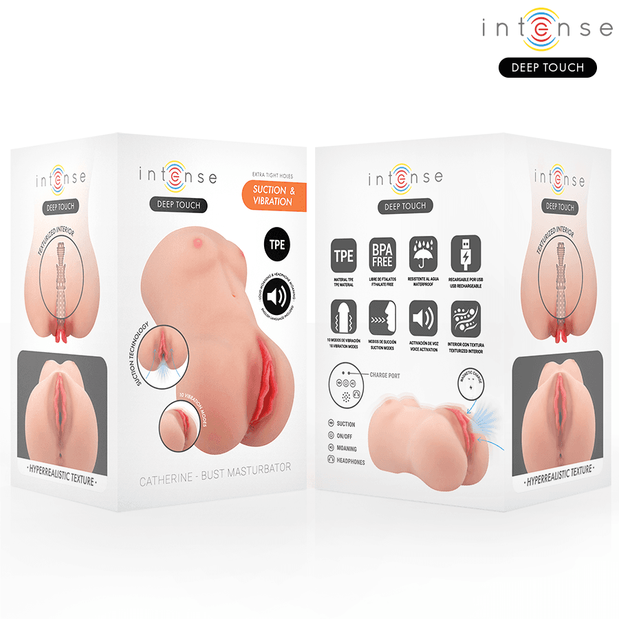 INTENSE DEEP TOUCH - CATHERINE VIBRATOR & SUCTION MASTURBATOR WITH VOICE 3