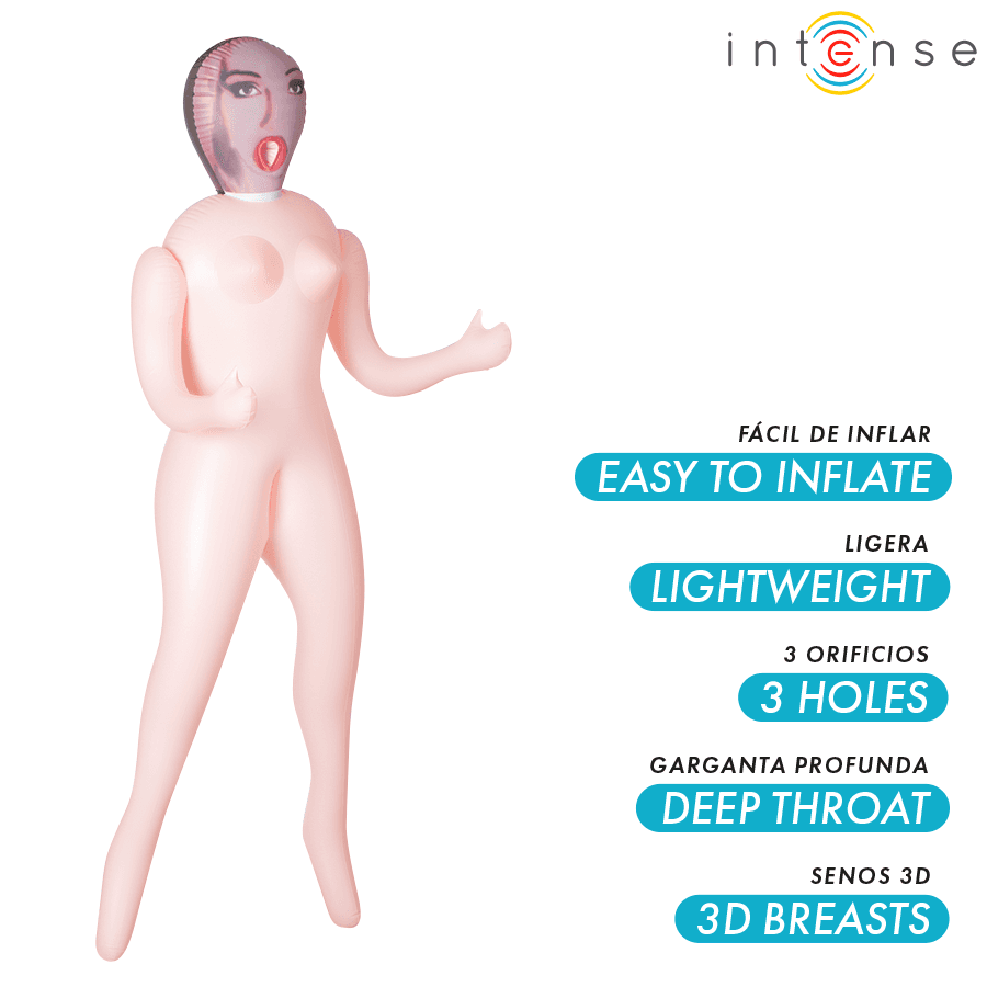 INTENSE DOLLS - MONIQUE INFLATABLE DOLL WITH THREE ORIFICES 2